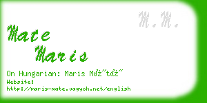 mate maris business card